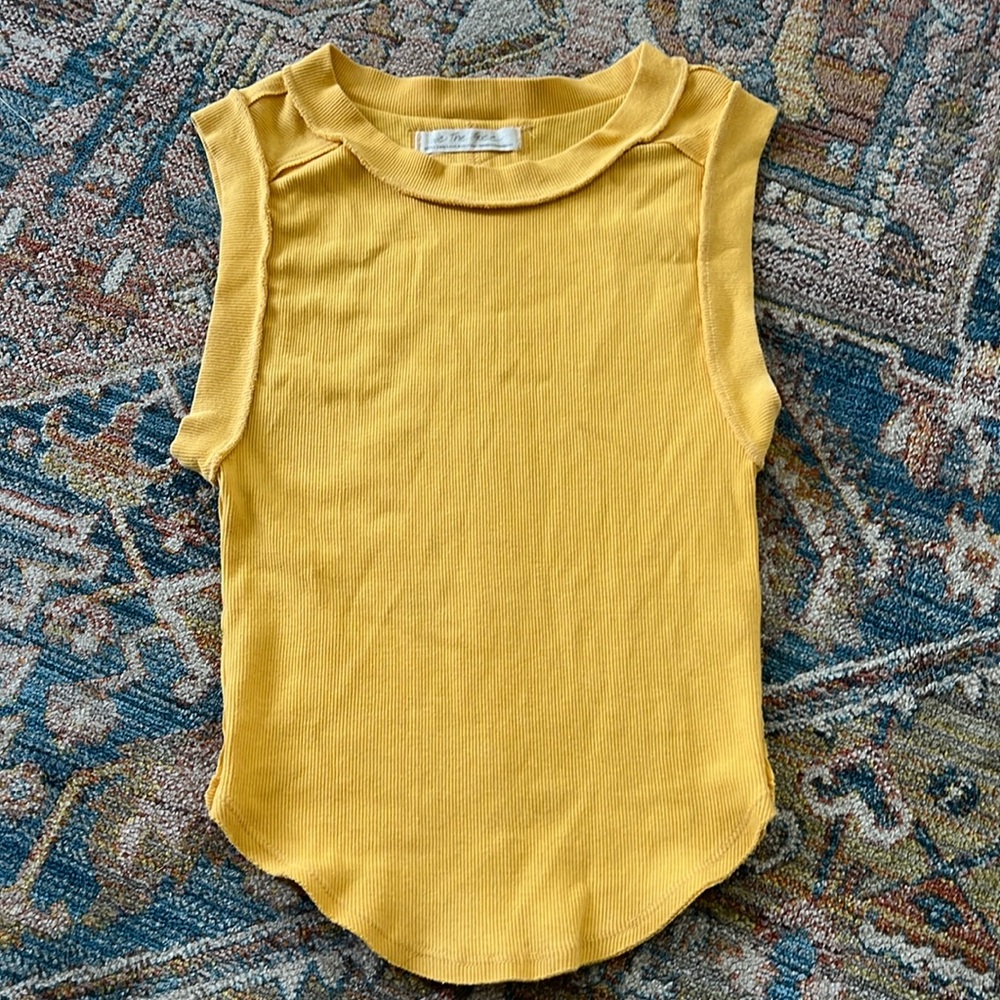Yellow Free People Tanktop